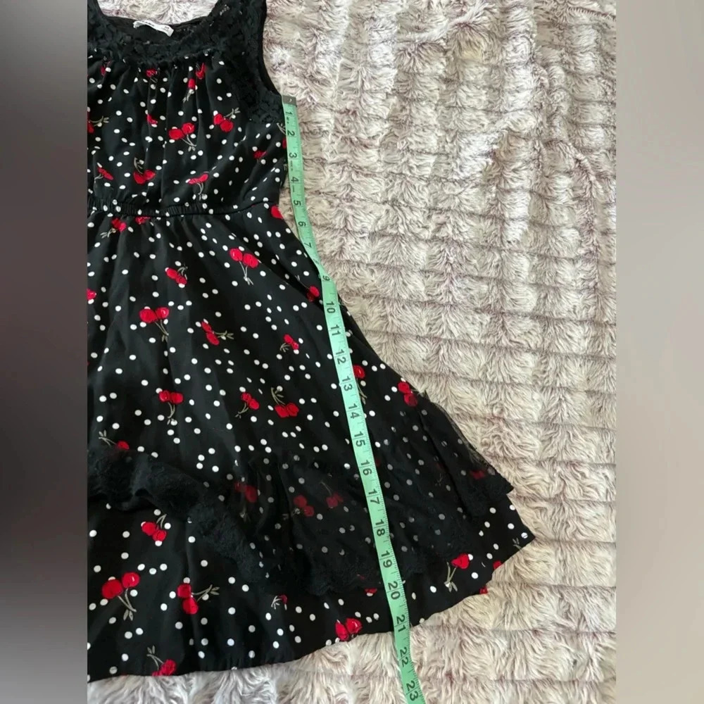 Epic Threads Girls Black and Red Cherry Dress Size Medium - Picture 10 of 13